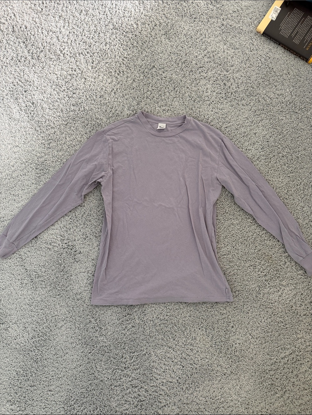 TNA Long Sleeve Crew Neck Tee - Dusty Lavender